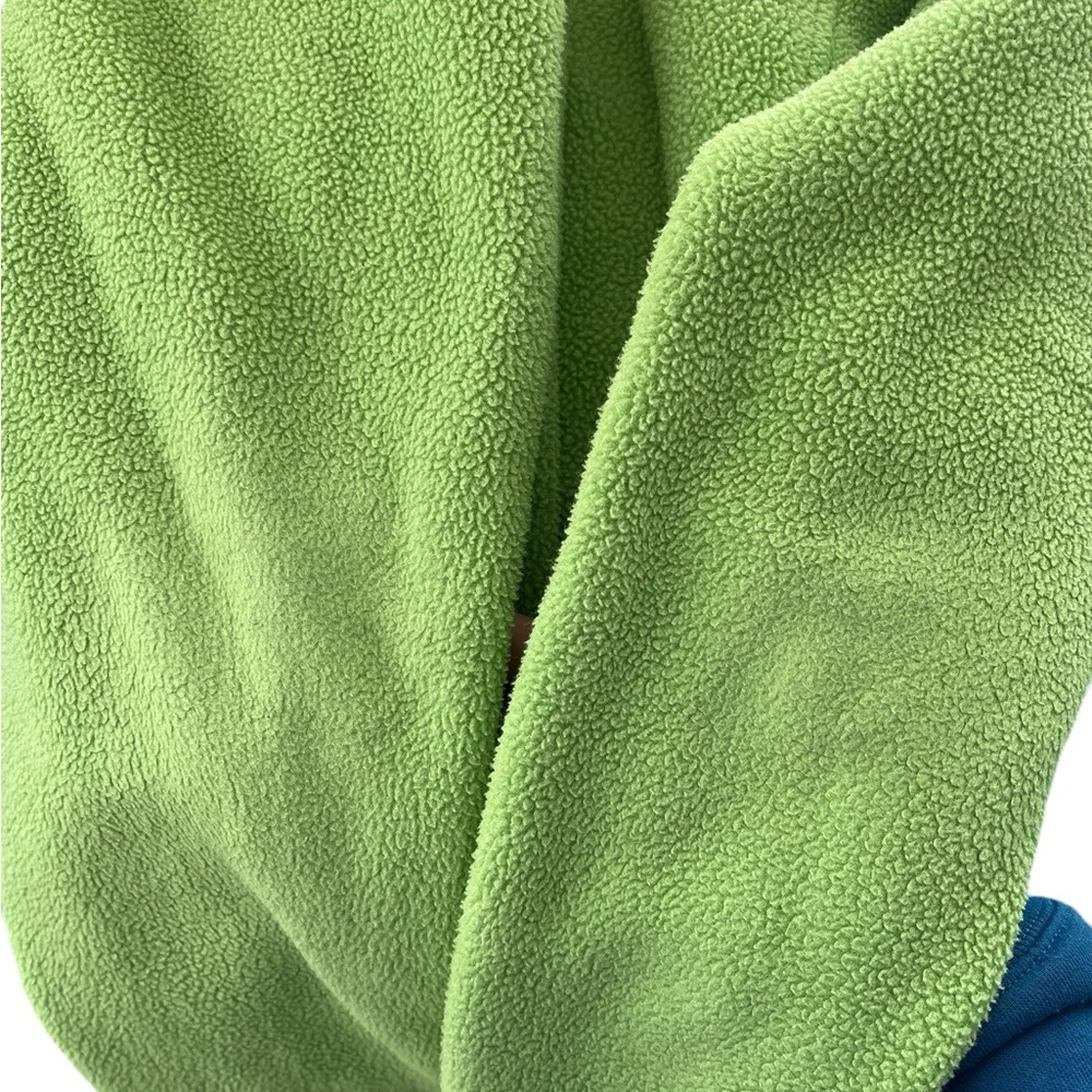 Vintage 90s L.L.Bean quarter snap fleece pullover with pockets green XL Reg - Picture 10 of 14